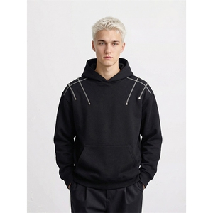 A178 现货420重磅二开连帽卫衣男秋冬美式高街潮牌外套WY998-P48图片