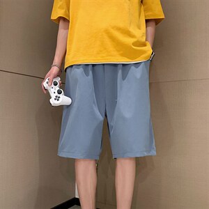 1港风休闲大码M-5XL运动日系原宿潮流五分裤男中裤DK751P18控29图片