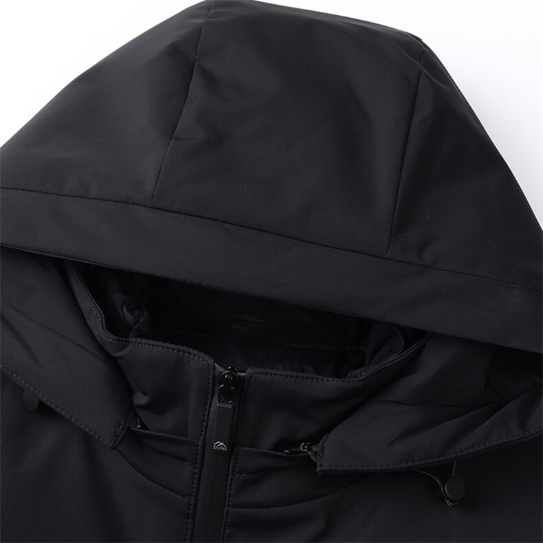 冬季新款可脱卸内胆羽绒服男士中年商务休闲连帽上衣爸爸装外套,男装羽绒服,电商B212（原钱塘6029）