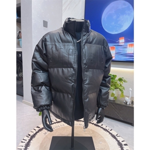 档口图 立领钢印棉衣PU皮棉服棉袄M2883-特P100图片