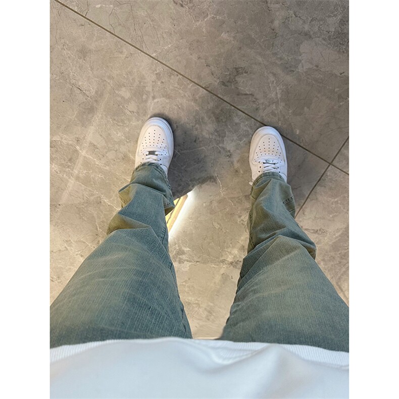 美式hiphop高街直筒重工艺水洗修身vibe牛仔裤货号K700P65,男装牛仔裤,电商A063