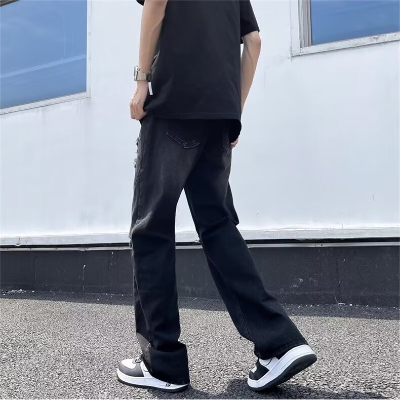 2024美式牛仔裤男款直筒长裤潮T1722P42,男装牛仔裤,星座1116-2