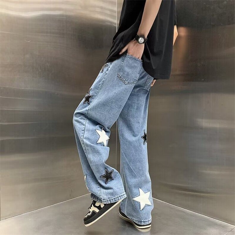 春秋长裤时尚潮牌工装裤潮流新款直筒休闲裤宽松型潮KK058-46,男装工装外套,星座911-3
