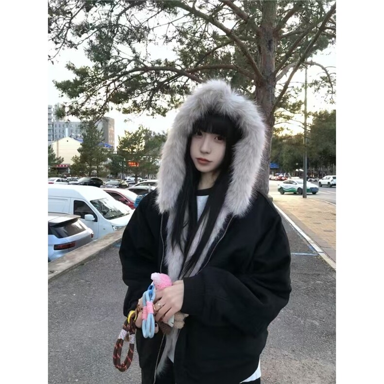 座山雕棉衣棉服女款2025新款冬季派克服小个子棉袄加绒加厚外套潮,男装棉衣,星座506A
