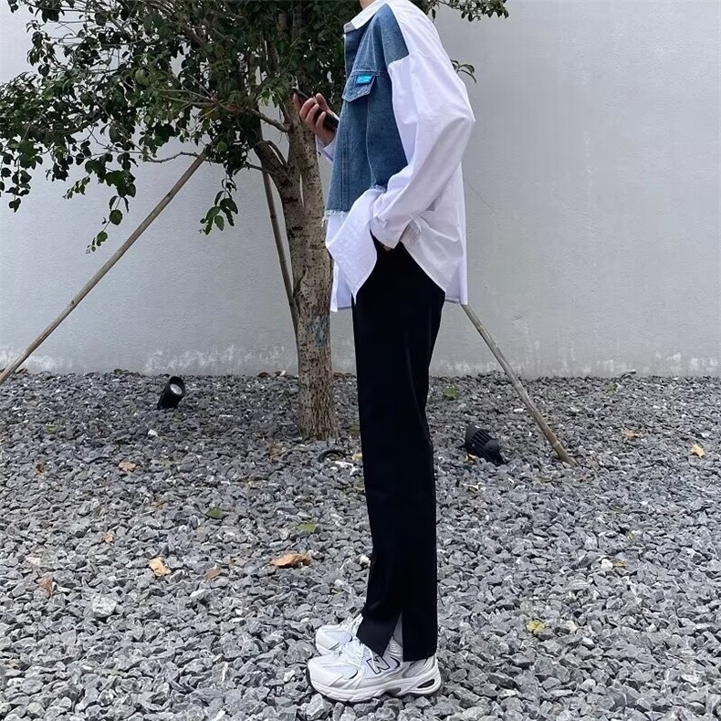 春秋款休闲时尚百搭微弹男裤潮直筒小脚裤西裤LK28P40,男装休闲裤,星座1116-2