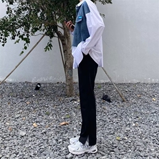 春秋款休闲时尚百搭微弹男裤潮直筒小脚裤西裤LK28P40，男装休闲裤，星座1116-2