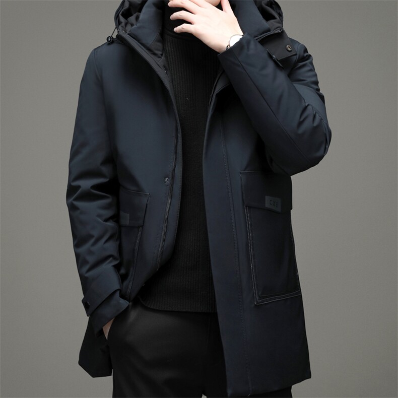 冬季新款中年男时尚外套羽绒服连帽上衣爸爸装YYYR3019-P295,男装羽绒服,电商B212（原钱塘6029）
