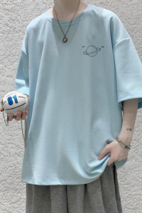HT73238-P22 华夫格t恤男短袖男大码五分袖 大皂风图片