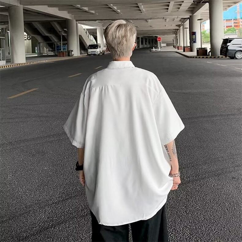 美式休闲短袖衬衫男夏季薄P30,男装衬衫,星座1116-2