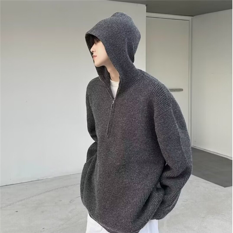 韩chic秋冬简约纯色保暖高领毛衣宽松软糯长袖打底针织衫上衣女，男装Polo衫，星座1210-1