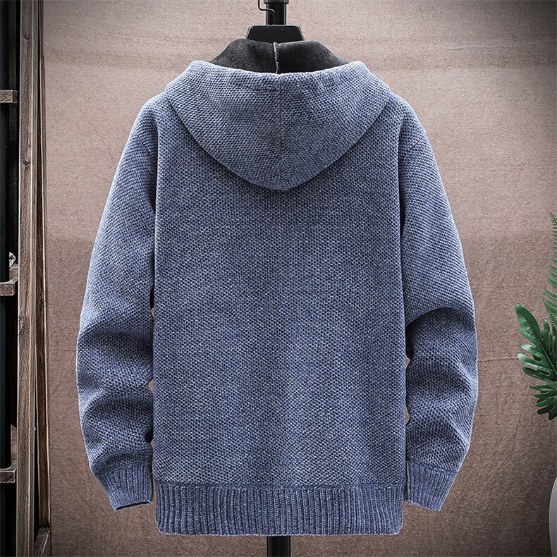 品质好秋冬季新款男士休闲连帽毛衣外套百搭加绒夹克8908-P50元,男装针织衫/毛衣,星座1706