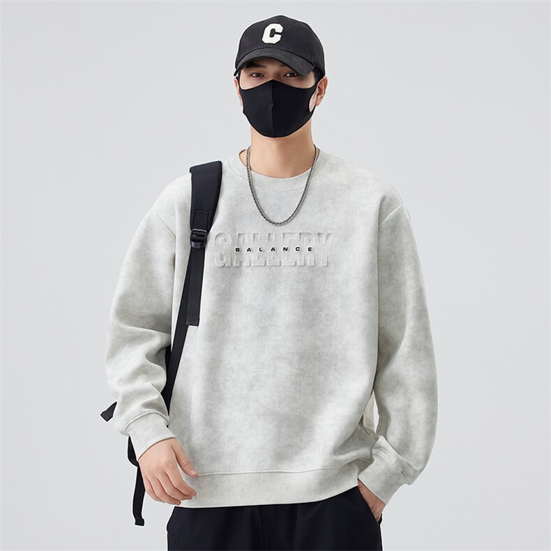 数据深度库存秋冬卫衣男士2025新款加绒B240-WY998010-1-P75,男装卫衣,电商B240