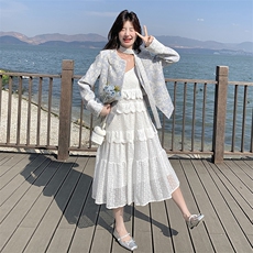 【上就能卖】大量现货不缺货转化好蕾丝吊带连衣裙2517P130K200，女装连衣裙，2C292