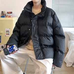 2025新款PU皮棉服羽绒棉宽松棉衣大码冬衣 225-2-20503-P115图片