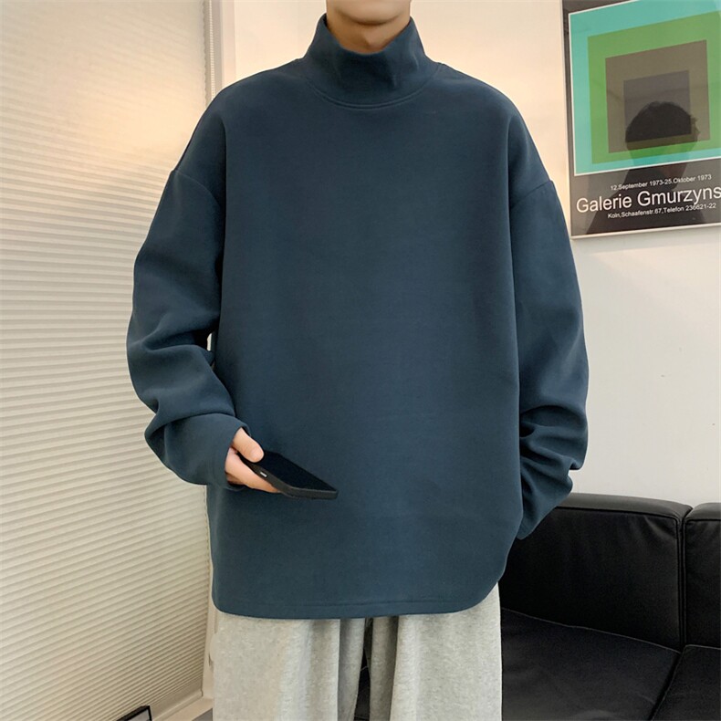 秋冬高领德绒卫衣男有加绒WY965-P35,男装卫衣,星座210-1