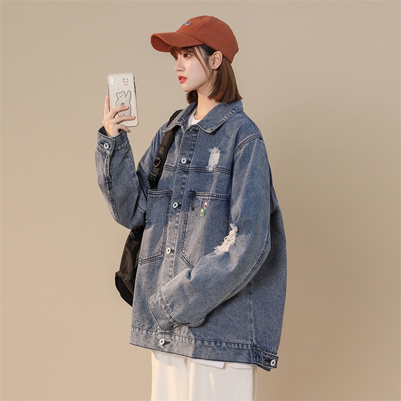 现货2023新款春秋装牛仔夹克破洞1303A-1-NZ01-P68,男装夹克,星座1611B