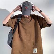 T902P30光影墙重磅350克休闲时尚潮牌半袖男士宽松T恤短袖上衣，男装T恤，电商A026-1