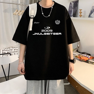 抖音得物二开 现货 220克夏装重磅美式高街宽松短袖t恤 MT194图片