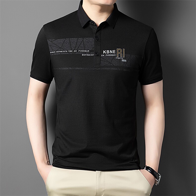 CST31027钱塘2020-3夏季新款百搭显瘦翻领刺绣短袖Polo衫P44,男装T恤,钱塘207-3