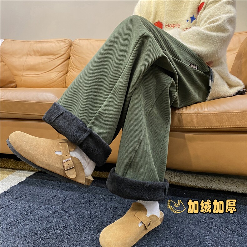 2025冬季新款加绒保暖灯芯绒宽松休闲裤B315-K903JR-特P40控78,男装休闲裤,电商B315