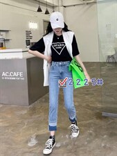 弹力显瘦牛仔裤，女装牛仔裤，菲库feiku