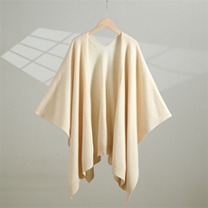 2025年时尚百搭通勤简约休闲V领斗篷披肩,披肩,阿娇羊绒, 2025年时尚百搭通勤简约休闲V领斗篷披肩,披肩,阿娇羊绒,