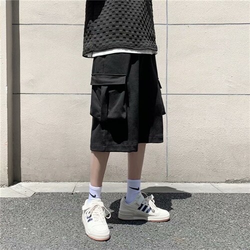 七分裤男夏季宽松炸街工装短裤潮流ins痞帅休闲运动中裤DK873-p28,男装牛仔裤,星座1008-2