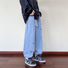 牛仔裤男秋季潮大码休闲裤子高街N993P42，男装牛仔裤，星座1116-2