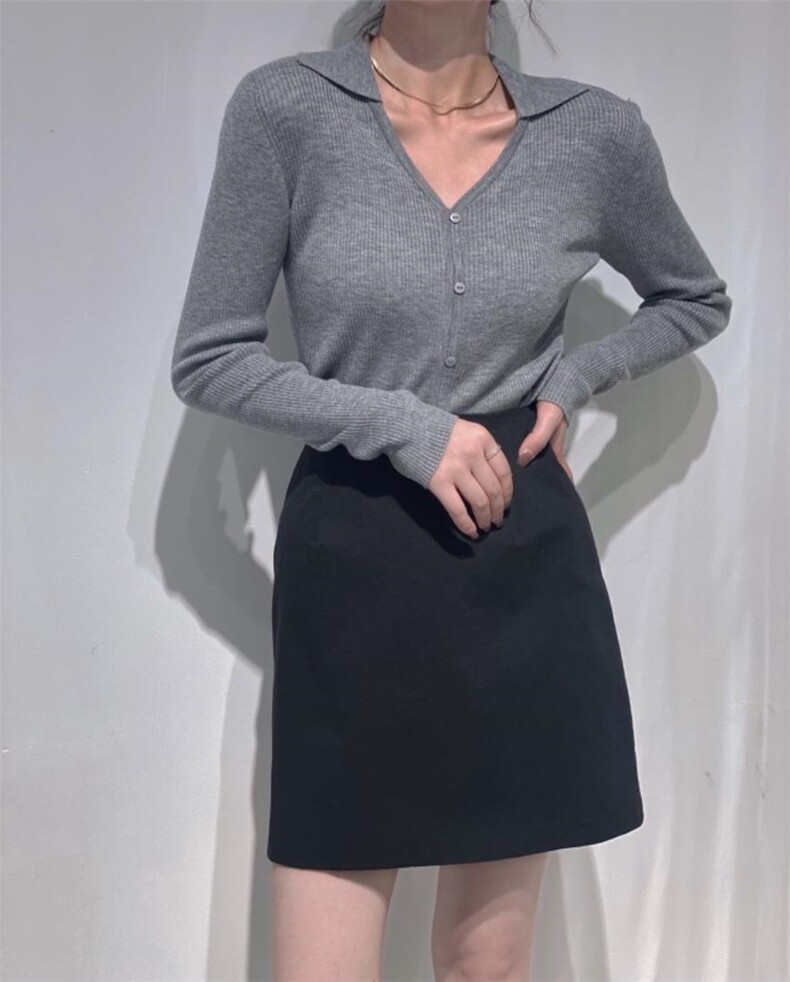 V领小衫，其它，驿谷