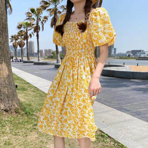 现货印花连衣裙出游，女装连衣裙，TOP.1