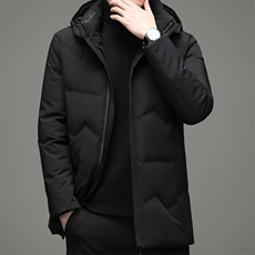 冬季新款中青年男士厚款连帽可脱卸羽绒服外套SNNYR86R9622-P285，男装羽绒服，电商B212（原钱塘6029）