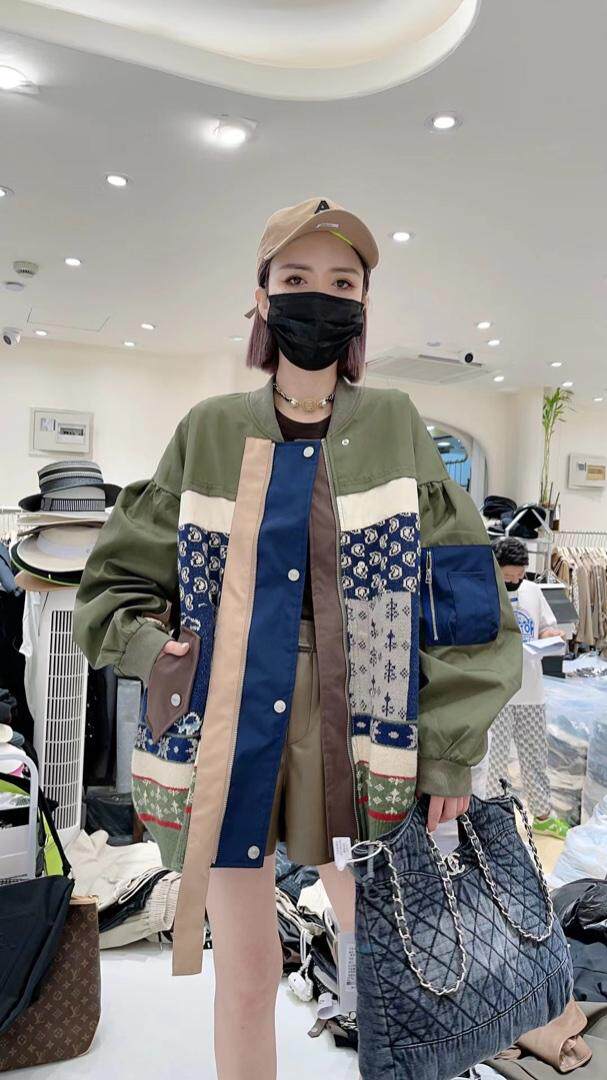 秋装拼针织外套，其它，后来伽