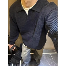 毛衣男秋冬美式复古套头针织衫cleanfit慵懒高级感外套MY5015，男装针织衫/毛衣，星座516A