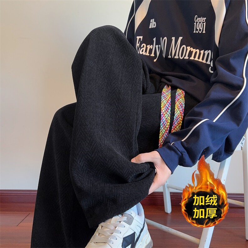 主推！2025麦穂纹直筒裤子*CK2584*P45控68（低于直接）,男装休闲裤,星座511-1