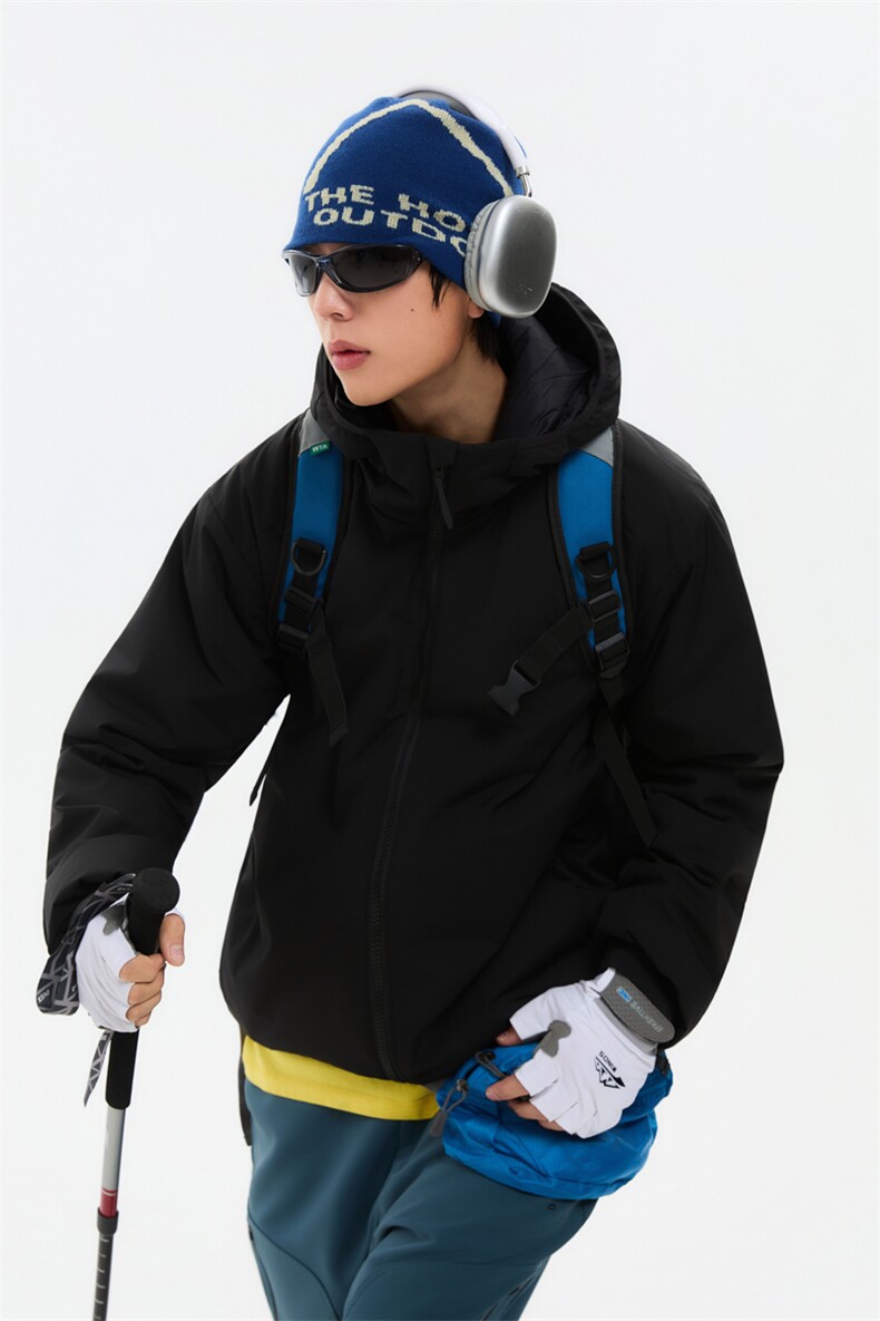 得物潮流高品质冬季连帽加绒加厚棉衣撞色棉服外套MY5568-P95,男装棉衣,星座610B-1