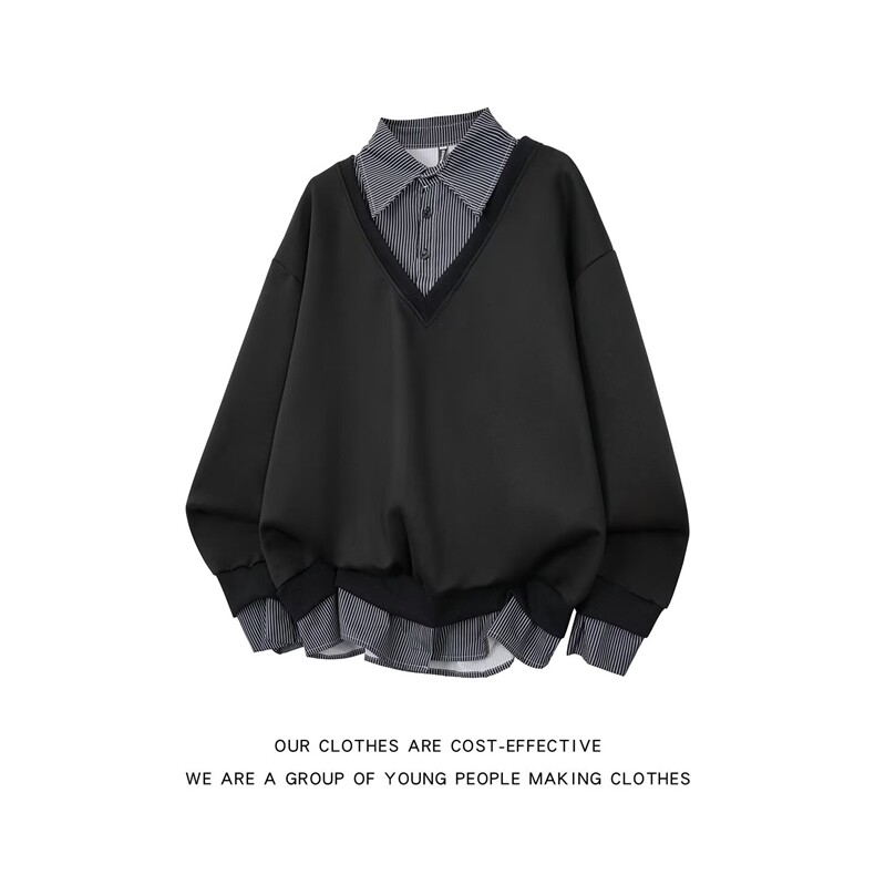 系长袖POLO文艺慵懒简约ins流行潮流时尚气质新款百搭原宿，男装Polo衫，星座1018A