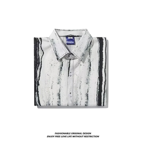2025夏新款文艺ins简约新款时尚短袖衬衫 DS6128 P20图片