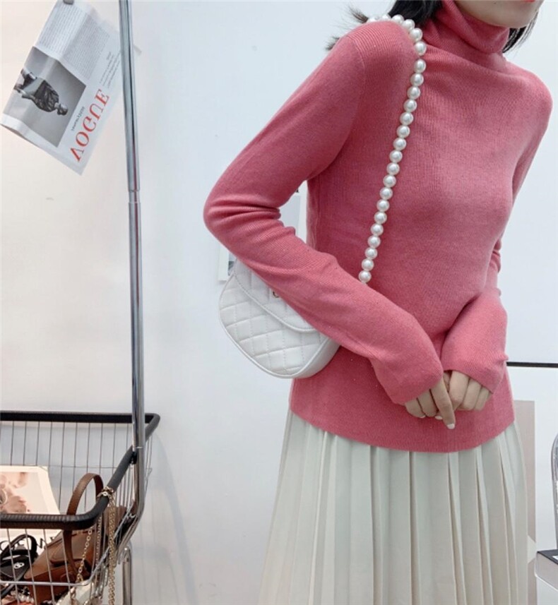 秋装新款高领打底衫，其它，蓝涩萱(3F)