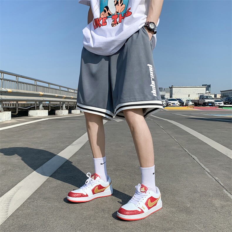 ！2023夏季新款男士冰丝短裤潮流宽松五分裤DK508P25图片