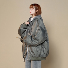 2022新款加厚保暖潮流棒球服服冬装假两件工装G01-P148限价168，男装棉衣，星座1611B