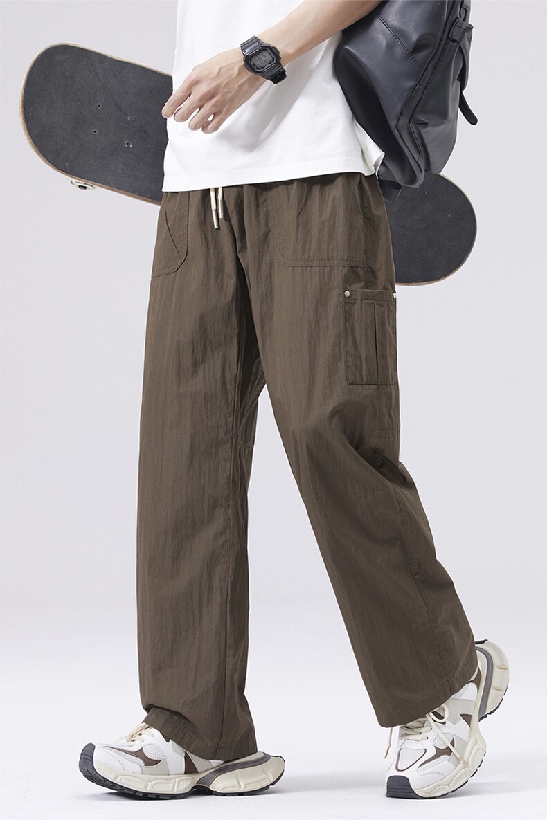 休闲裤2025新款春夏季多口袋直裤口痞帅百搭阔腿裤DY5015-P67,男装休闲裤,电商A178-1