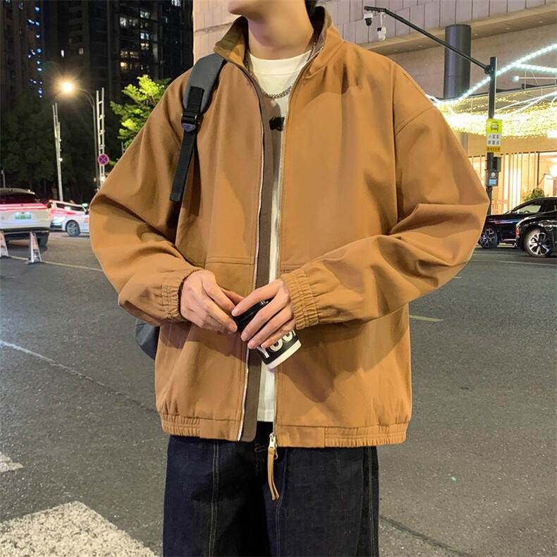 美式复古立领外套男士秋季新款休闲夹克JK02568-P86,男装夹克,星座308B-2