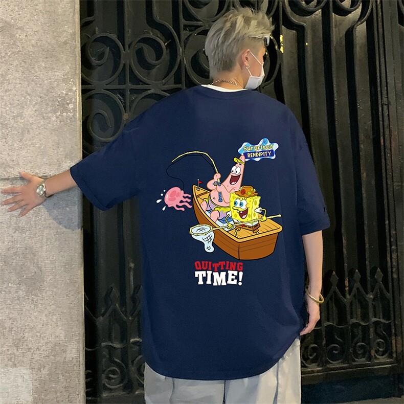 T779P26夏季新品港风高街美式短袖T恤宽松ins重磅纯棉体恤,男装T恤,星座304A