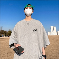 可设48小时发货支持抖音得物来样二开230克重磅美式短袖t恤MT363，男装T恤，电商A486