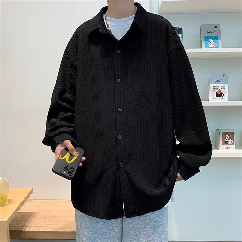 男秋季坠感免烫衬衫外套XZ175P48,男装衬衫,星座1116-2