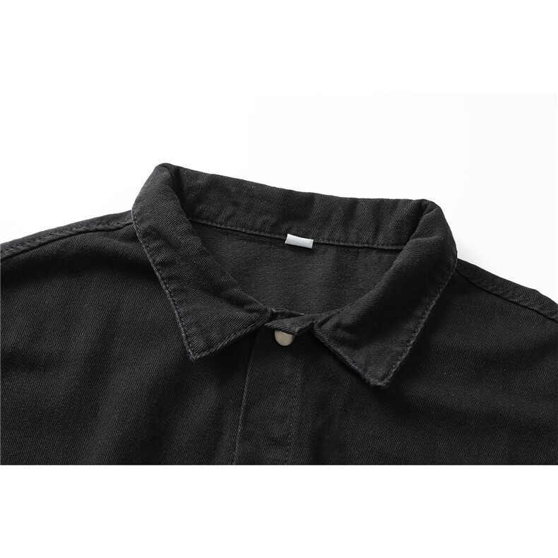 8XL-M特大码牛仔衬衫宽松浅蓝色牛仔外套男休闲衬衫CS502P68控88,男装工装外套,电商D206-1