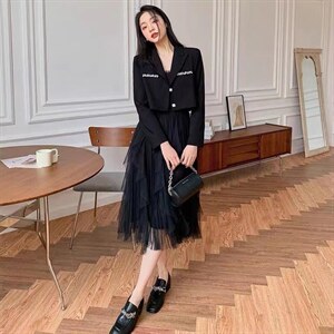 现货两件套连衣裙,女装连衣裙,韩彬铭品