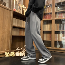 华夫格男款菠萝格裤子面料舒适抗皱直筒休闲运动长裤K932特批32，男装休闲裤，星座718-1