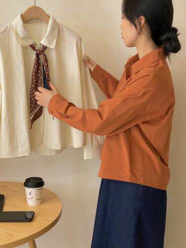 韩系秋款简约衬衫，女装衬衫，Here Bella(5F)