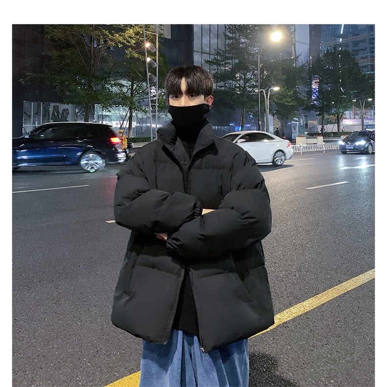 潮流冬季棉衣男宽松潮牌外套面包羽绒棉服拉链立领保暖棉袄,男装棉衣,星座1013-1